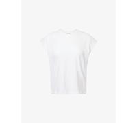 Theory Womens Theory Bind Boxy-Fit Cotton Top White S