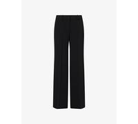 Theory Womens Theory Fluid Flared-Leg Woven Trousers Black 8