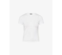 Theory Womens Theory Regular-Fit Short-Sleeves Cotton-Jersey T-Shirt White P
