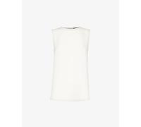 Theory Womens Theory Sleeveless Regular-Fit Silk Top Ivory M
