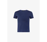 Theory Womens Theory Tiny Tee Short-Sleeve Cotton T-Shirt Sapphire Navy P