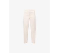 Theory Womens Theory Treeca Pull-On Linen-Blend Trousers Warm Pink 8