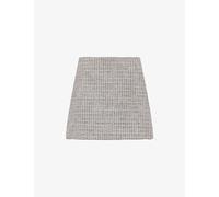 Theory Womens Theory Tweed Cotton-Blend Mini Skirt Lavender Multi 8
