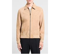 Theory Wyatt Zip Jacket In Suede Palomino size S | Leather Jackets Outlet | Men S