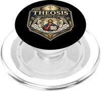 Theosis Deification By Grace Christian Orthodox Jesus Christ PopSockets PopGrip for MagSafe