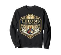 Theosis Deification By Grace Christian Orthodox Jesus Christ Sweatshirt