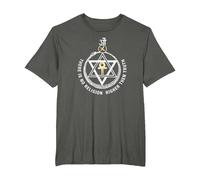 Theosophical Society Seal ~ Theosophy Society T-Shirt, Men's Big and Tall, Asphalt, 3X Tall