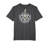 Theosophical Society Seal ~ Theosophy Society T-Shirt, Men's Big and Tall, Dark Heather Grey, 3X Tall