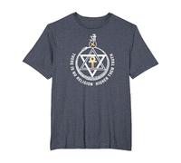 Theosophical Society Seal ~ Theosophy Society T-Shirt, Men's Big and Tall, Heather Blue, 3X Tall