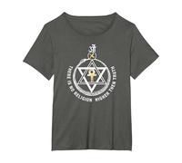 Theosophical Society Seal ~ Theosophy Society T-Shirt, Women's Plus, Asphalt, 3X