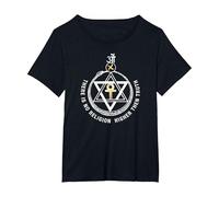 Theosophical Society Seal ~ Theosophy Society T-Shirt, Women's Plus, Black, 3X