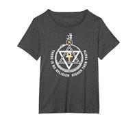 Theosophical Society Seal ~ Theosophy Society T-Shirt, Women's Plus, Dark Heather Grey, 3X