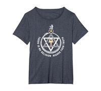 Theosophical Society Seal ~ Theosophy Society T-Shirt, Women's Plus, Heather Blue, 1X