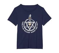 Theosophical Society Seal ~ Theosophy Society T-Shirt, Women's Plus, Navy, 3X