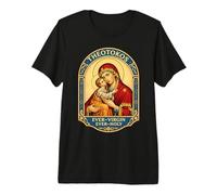Theotokos Ever-Virgin Ever-Holy Christian Orthodox Mary God Premium T-Shirt