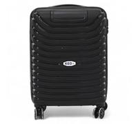 TheOwnas Cabin Suitcase 55x40x22cm - Airline Approved Hand Luggage - Lightweight Polypropylene Hardshell Luggage with 4 Double Spinner Wheels, 3-Digit Lock, Silicone Handle. (Black)