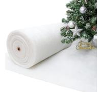 TheOwnas Christmas Fake Snow Roll - Artificial Soft Decorative Snow Blanket for Xmas Tree Decoration, Christmas Displays, Winter Wonderland - 29" Wide, 5M Long, Soft & Fluffy Fake Snow Sheet.