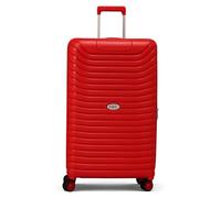 TheOwnas Extra Large 28-Inch Suitcase | Lightweight Polypropylene Hardshell Luggage with 4 Spinner Wheels, Lock, Soft Silicone Handle | Travel Trolley Case (Red)