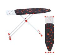 TheOwnas Ironing Board 114 x 36 cm | Lightweight Foldable Ironing Table with Steam Iron Rest | 100% Cotton Heat-Resistant Washable Cover | Sturdy Non-Slip Metal Frame with Safety Lock.