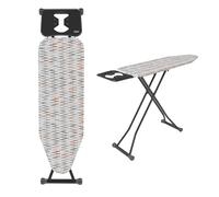 TheOwnas Ironing Board | 36 x 112 cm Ironing Board Table with Steam Iron Rest | Lightweight Iron Board Rack | 100% Cotton Heat-Resistant Washable Cover, Sturdy Non-Slip Metal Frame with Safety Lock.