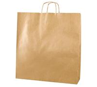 Thepaperbagstore 25 Brown XXL Paper Bags with Twisted Handles - 45x17x49cm - Kraft Paper for Gifts, DIY, Party, Shopping, Retail, Grocery, Wedding, Birthday and Takeaway