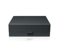 Thepaperbagstore 3 Black Luxury Magnetic Gift Box - 22x17x5cm - Easy Assembly Magnetic Closure/Lid Proposal Boxes - Suitable for Weddings, Bridal Showers, and Gifts