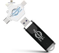 ThePhotoStick® Omni 128GB USB Flash Drive & Memory Stick - 128 GB, Black