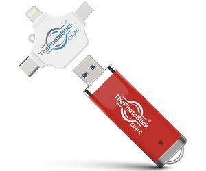 ThePhotoStick Omni 512GB - Effortless Photo and Video Backup for Apple, Android and Windows Devices