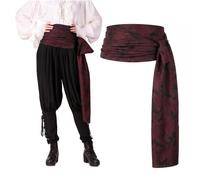 ThePirateDressing Pirate Medieval Renaissance Halloween Cosplay Costume Brocade Large Sash (Brocade# 49, Lined)