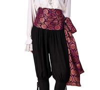 ThePirateDressing Pirate Medieval Renaissance Halloween Cosplay Costume Brocade Large Sash (Brocade# 51, Lined)