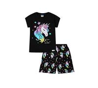 ThePyjamaFactory Born to Sparkle Rainbow Unicorn Short Cotton Pyjamas (15-16 Years)