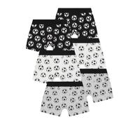 ThePyjamaFactory Boys 6 Pack Football Boxer Shorts Cotton Boxers Multipack Trunk Kids Underwear (8-9 Years) Multicolor
