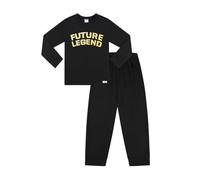 ThePyjamaFactory Boys Future Legend Long Cotton Pyjama Set (14-15 Years) Black