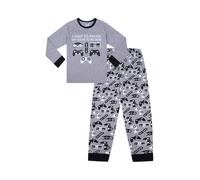 ThePyjamaFactory Boys I Had To Pause My Game to Be Here Gaming Controller Grey Long Cotton Pyjamas (10-11Years)