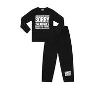 ThePyjamaFactory Boys I Have Selective Hearing Long Cotton Pyjamas Gaming PJs For Kids (10-11 Years) Black