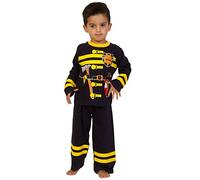 ThePyjamaFactory Boys pyjamas Fireman Pjs Fancy Dress Long Pyjamas 2 3 4 5 6 Years (3-4 Years) Blue