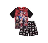 ThePyjamaFactory Boys WWE World Wrestling Entertainment John Cena Short Pyjamas (10-11 Years) Black