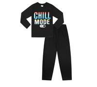 ThePyjamaFactory Brand Boys Chill Mode Gaming Cotton Long Pyjamas (13 Years) Black