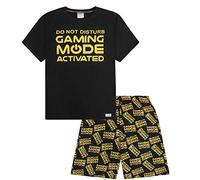 ThePyjamaFactory Do Not Disturb Gaming Mode Activated All Over Print Short Pyjamas Gold