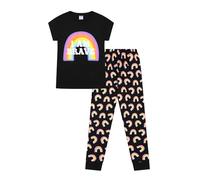ThePyjamaFactory Girls I Am Brave Rainbow Long Cotton Pyjama Set Kids PJs (10-11 Years)