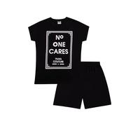 ThePyjamaFactory Girl's No One Cares Paris Couture Short Cotton Pyjamas Pjs 9 to 16 Years