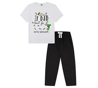 ThePyjamaFactory Mens If Dad Can't Fix It Long Cotton Pyjama Set (XX-Large) White
