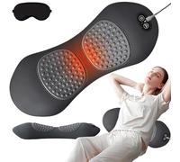 Theraback 3 in 1 Back Therapy, 2026 Upgraded Back Massager, Triple Fusion Back Massager with Traction, Vibration & Heat, Portable Core Relief Electric Massage Cushion for Neck (Dark Gray)