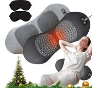 Theraback 3 in 1 Back Therapy, 2026 Upgraded Back Massager, Triple Fusion Back Massager with Traction, Vibration & Heat, Portable Core Relief Electric Massage Cushion for Neck (2pcs)