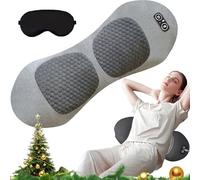 Theraback 3 in 1 Back Therapy, 2026 Upgraded Back Massager, Triple Fusion Back Massager with Traction, Vibration & Heat, Portable Core Relief Electric Massage Cushion for Neck (Light Gray)