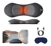 Theraback 3-in-1 Back Therapy, 3-in-1 at-Home Back Therapy Massager with Traction, Upgraded Theraback with Warming, Gentle Pulling & Vibration Functions (Gray)