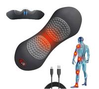 Theraback 3 in 1 Back Therapy, 3 in 1 Back Massager with Traction, Vibration & Heat, Core Relief 3 in 1 at Home Back Therapy, Portable Deep Tissue Vibration for Neck Shoulder & Backs (*1)