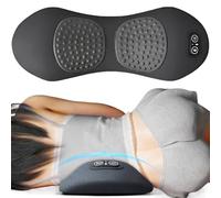 Theraback 3-in-1 Back Therapy (59 × 23cm), Back Massager with Neck Shoulder & Back Support Traction Vibration & Heat Pillow, Easy Stress Relief, for Neck, Shoulders,Waist Support (B)