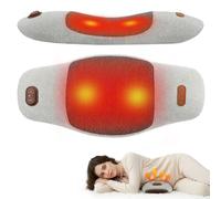 Theraback 3 in 1 Back Therapy - Back Massager for Pain Relief, 135° Ergonomic Curvature, Spinal Traction, Heating Pads with 3 Levels of Vibration & Heating, Relieve Sciatica & Backs Pain (Light Gray)