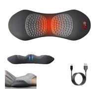 Theraback 3 in 1 Back Therapy, Upgraded Theraback with Warming, Gentle Pulling & Vibration Functions, Easy Stress Relief, Portable & Plug-in for Neck, Shoulders and Back (Black) (3 in 1 Black)